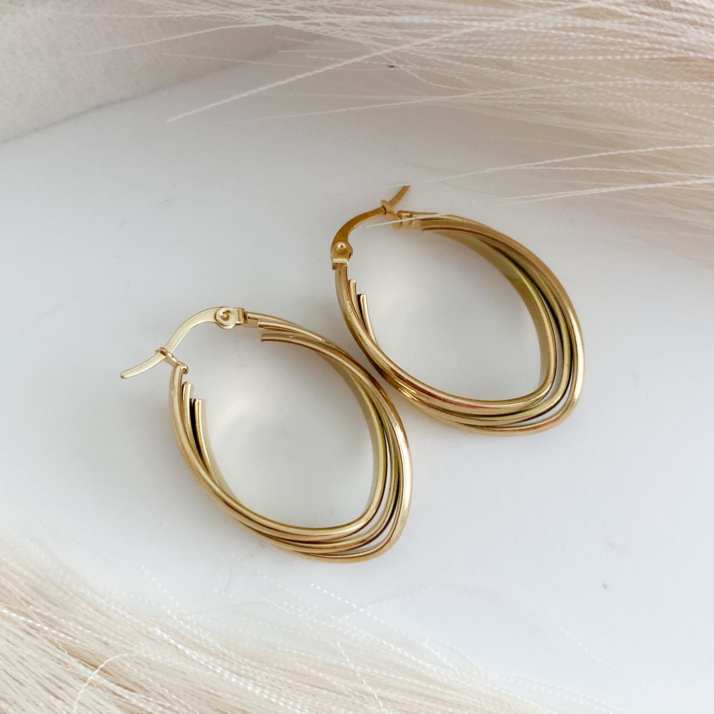 Gold Stella Earrings
