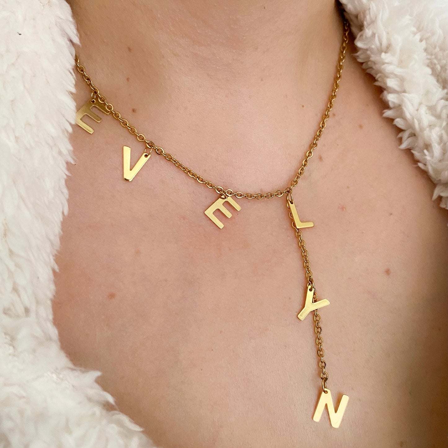 Rosary Style Name Necklace (pre-order, read description)