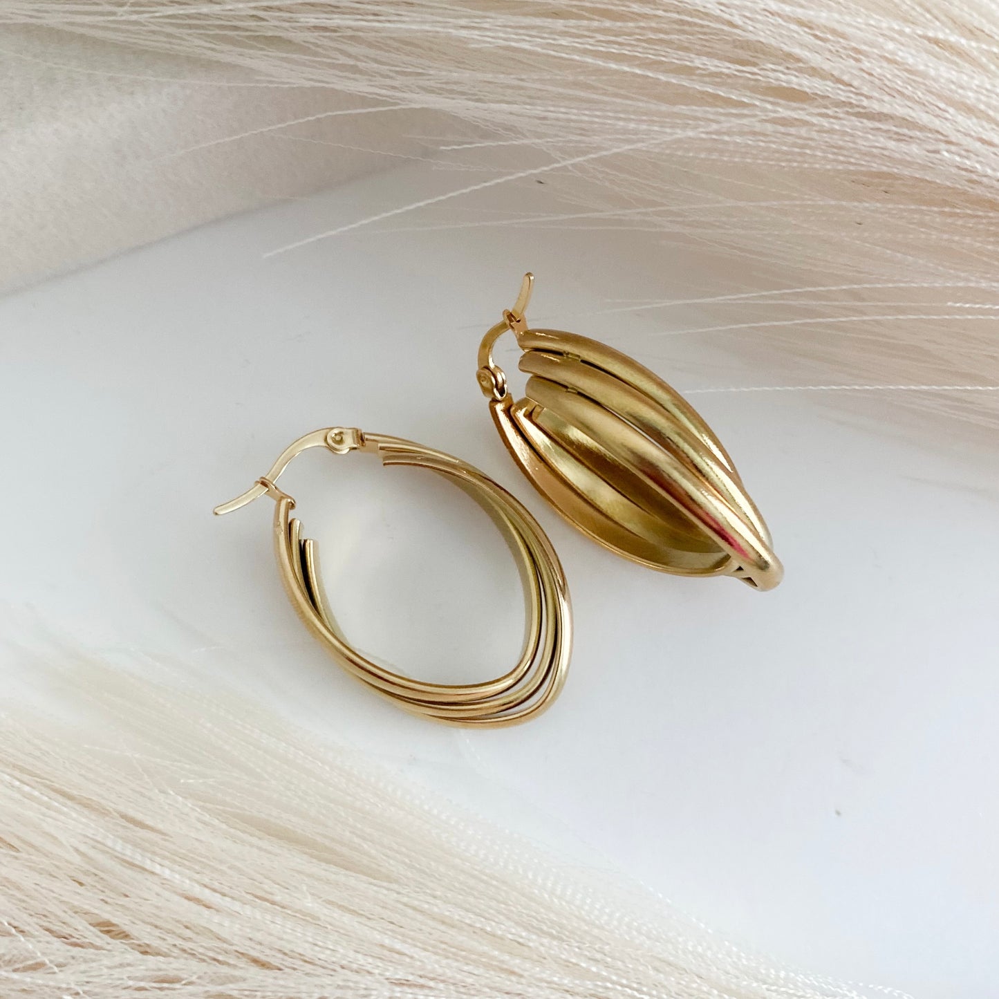 Gold Stella Earrings