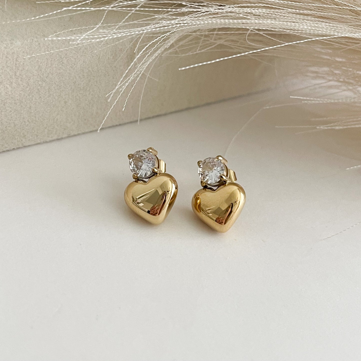Heart Maria Hoops