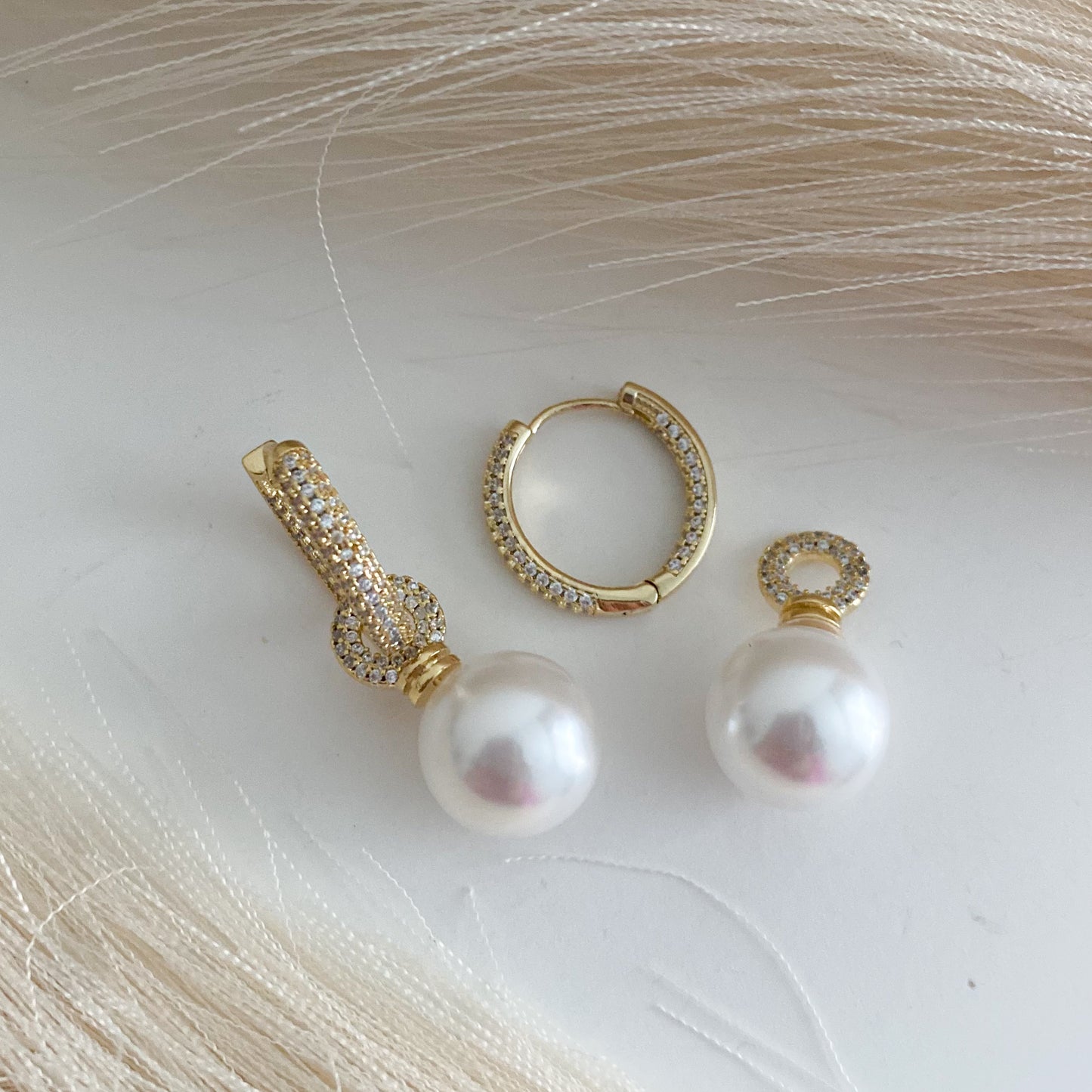 Ana Pearl Hoops (Double Function)