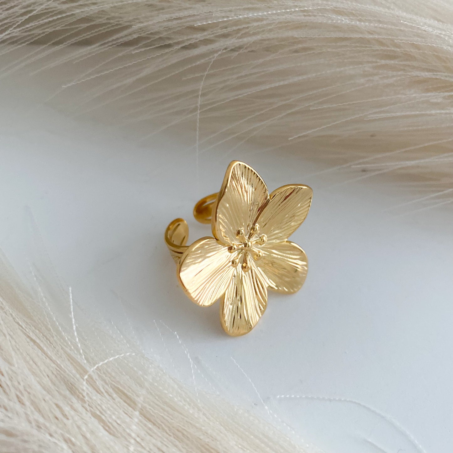 Gold Flower Ring