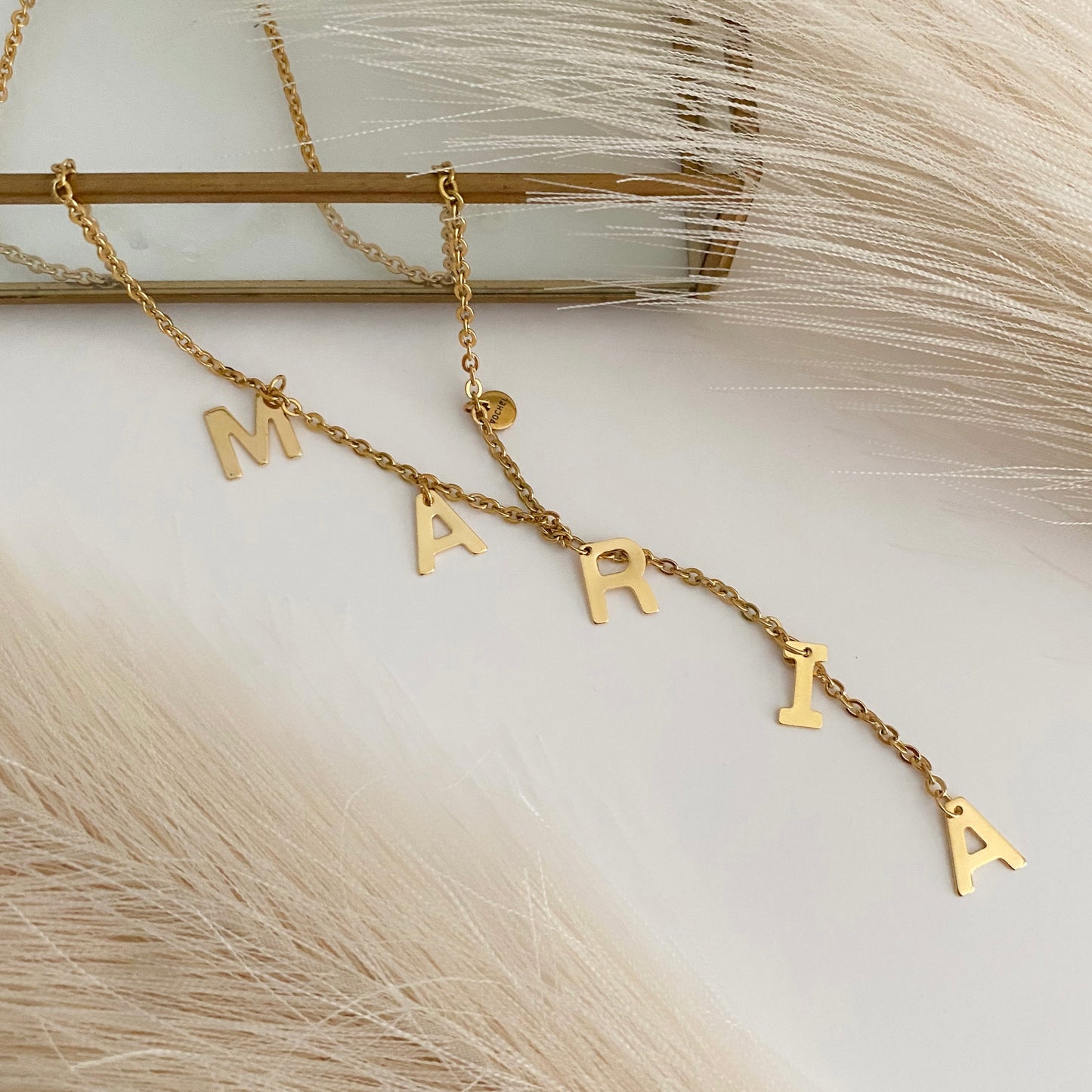 Rosary Style Name Necklace (pre-order, read description)