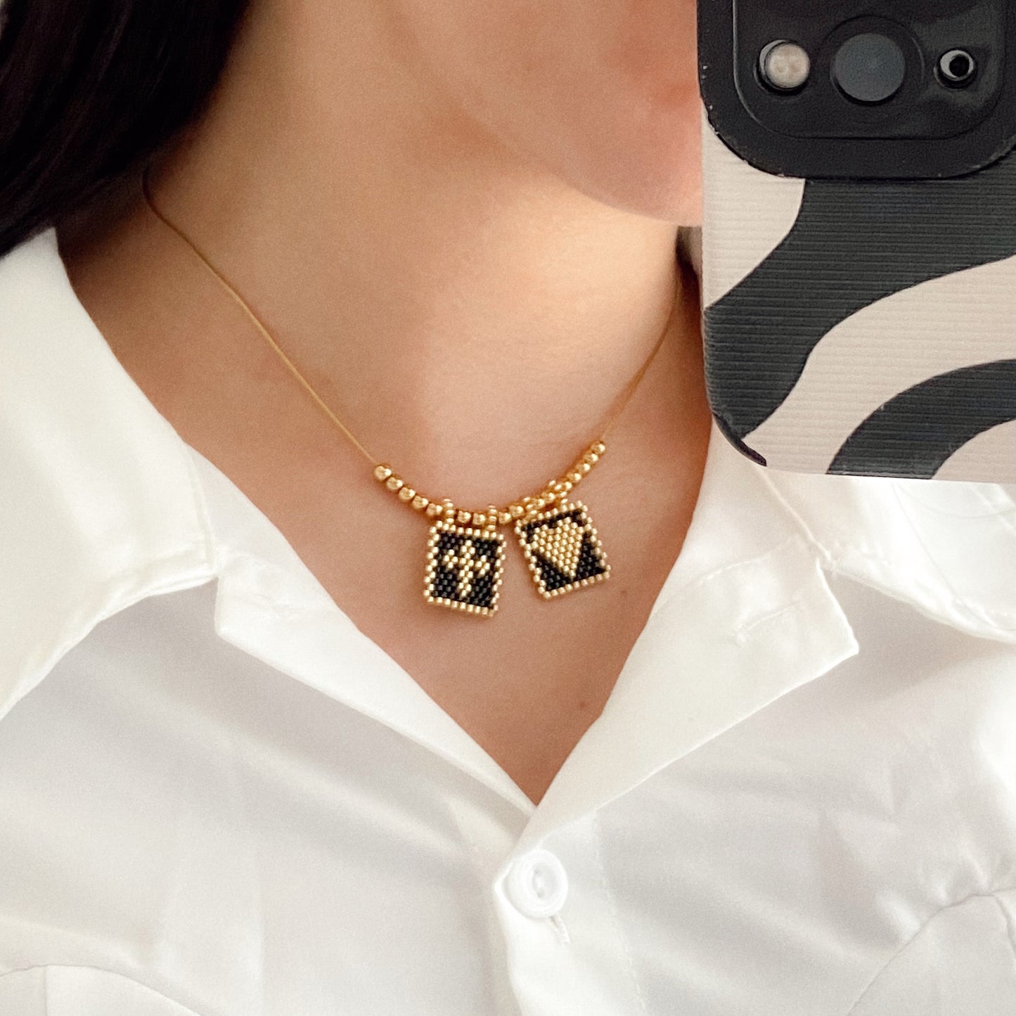 Black and gold scapular