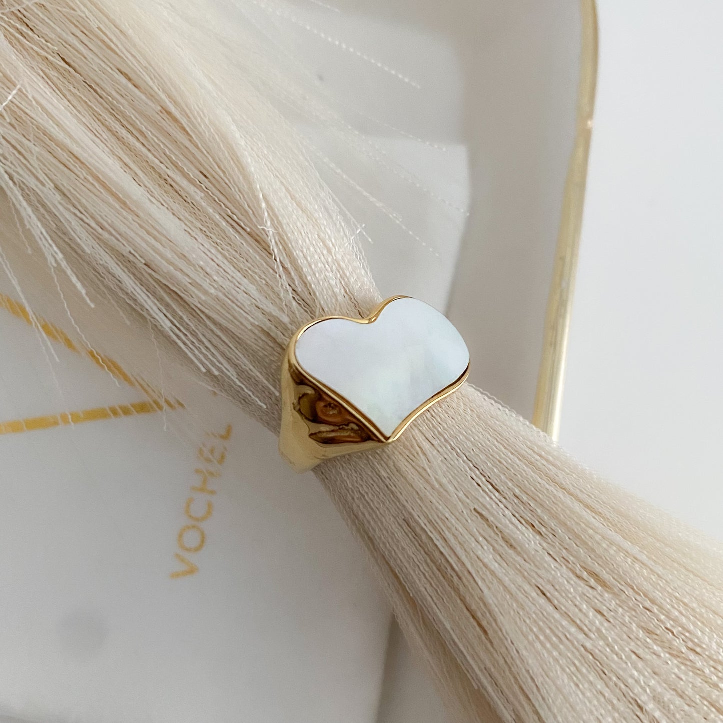Pearl Heart Ring