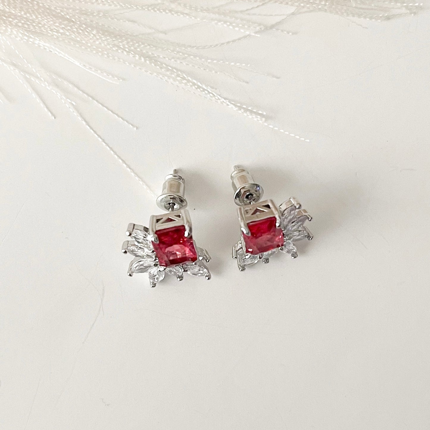 Emily Red Earrings