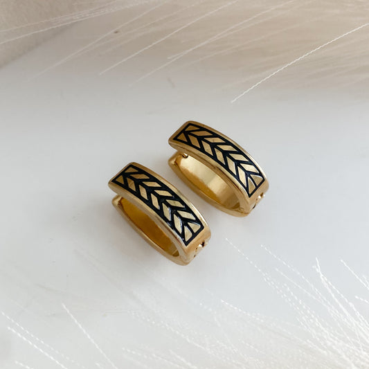 Autumn Black Earrings