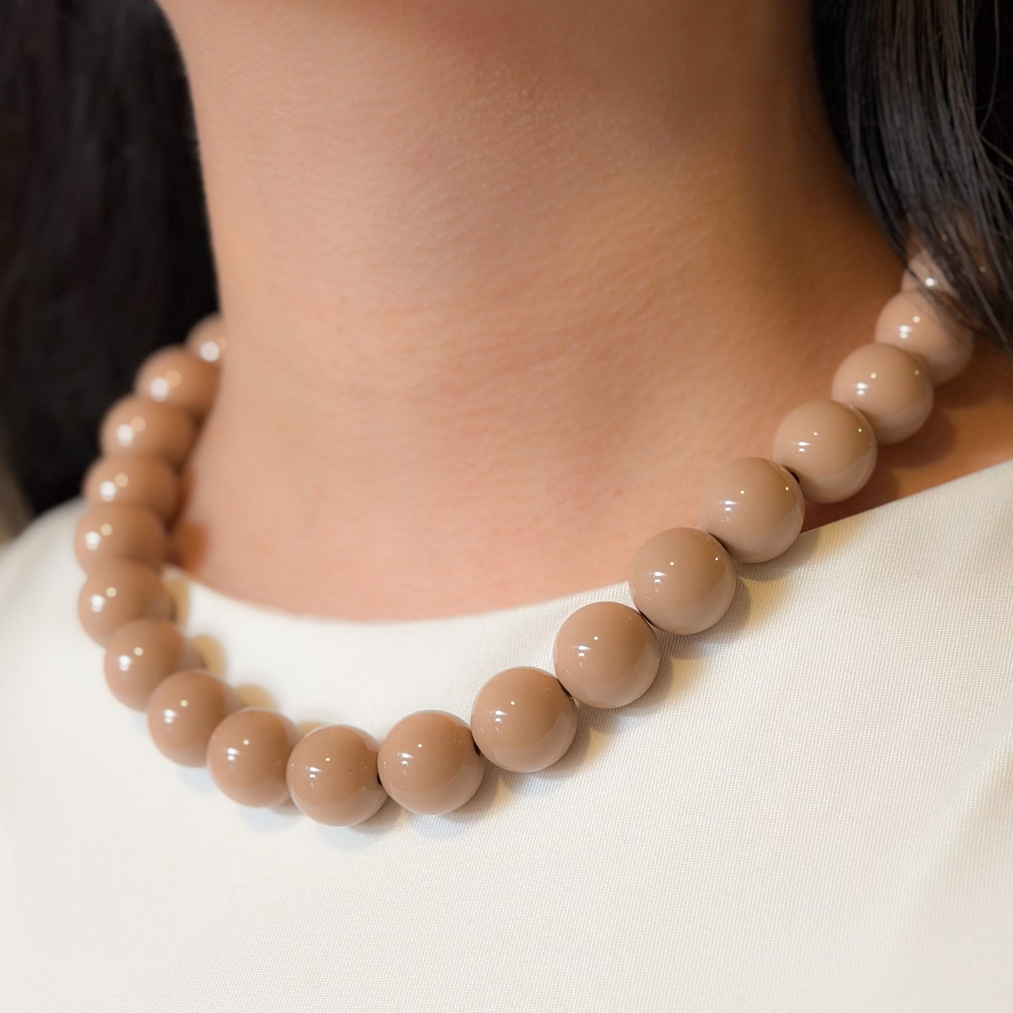 Bubble Beige Necklace