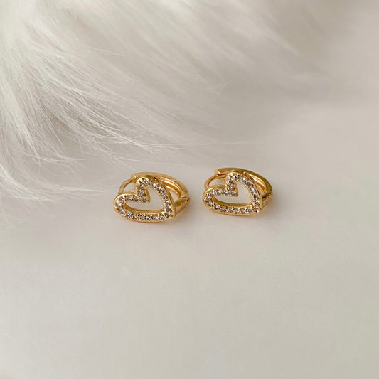 Siena heart earrings