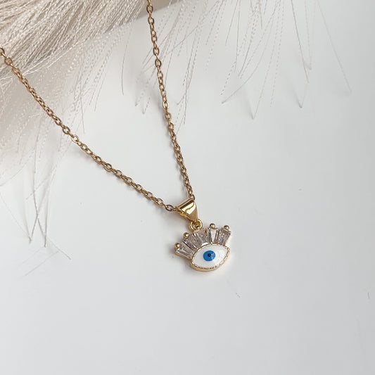 Evadne Evil Eye Necklace (Model 2)