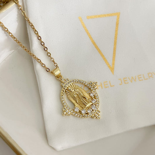 Flower Guadalupe Necklace